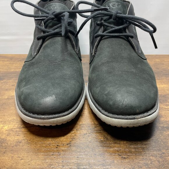 UGG Union Leather Chukka Boots Waterproof Men's Size 8 Black - Picture 3 of 9